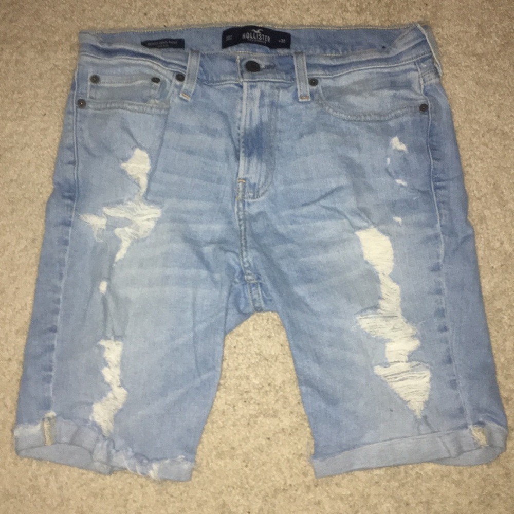 Hollister Ripped Jean Shorts